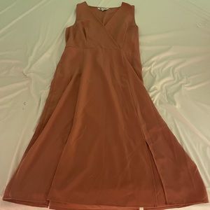 Brown Orange Dress
